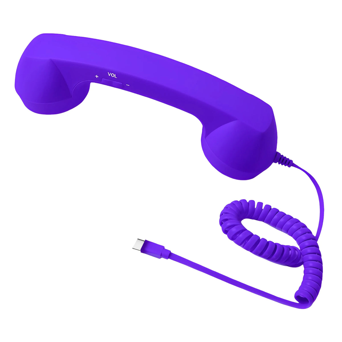 Auscultador Retro USB-C para Telemóvel – Chamadas com Estilo