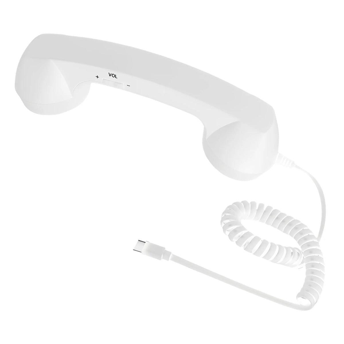 Auscultador Retro USB-C para Telemóvel – Chamadas com Estilo