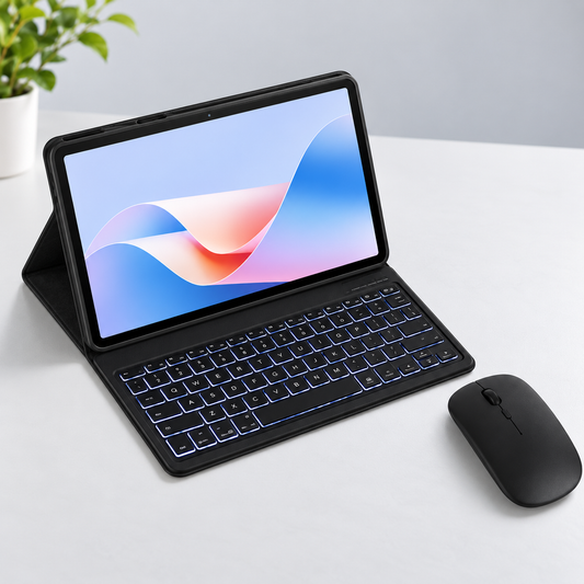 Honor Pad X9A com capa de teclado Bluetooth e rato sem fios